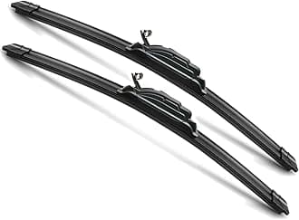 24" and 19" Windshield Wipers Blades, OEM Quality Premium All-Seasons Wiper blades,Original Equipment Automotive Replacement Windshield Wiper Blades for My Car (Set of 2) U/J HOOK