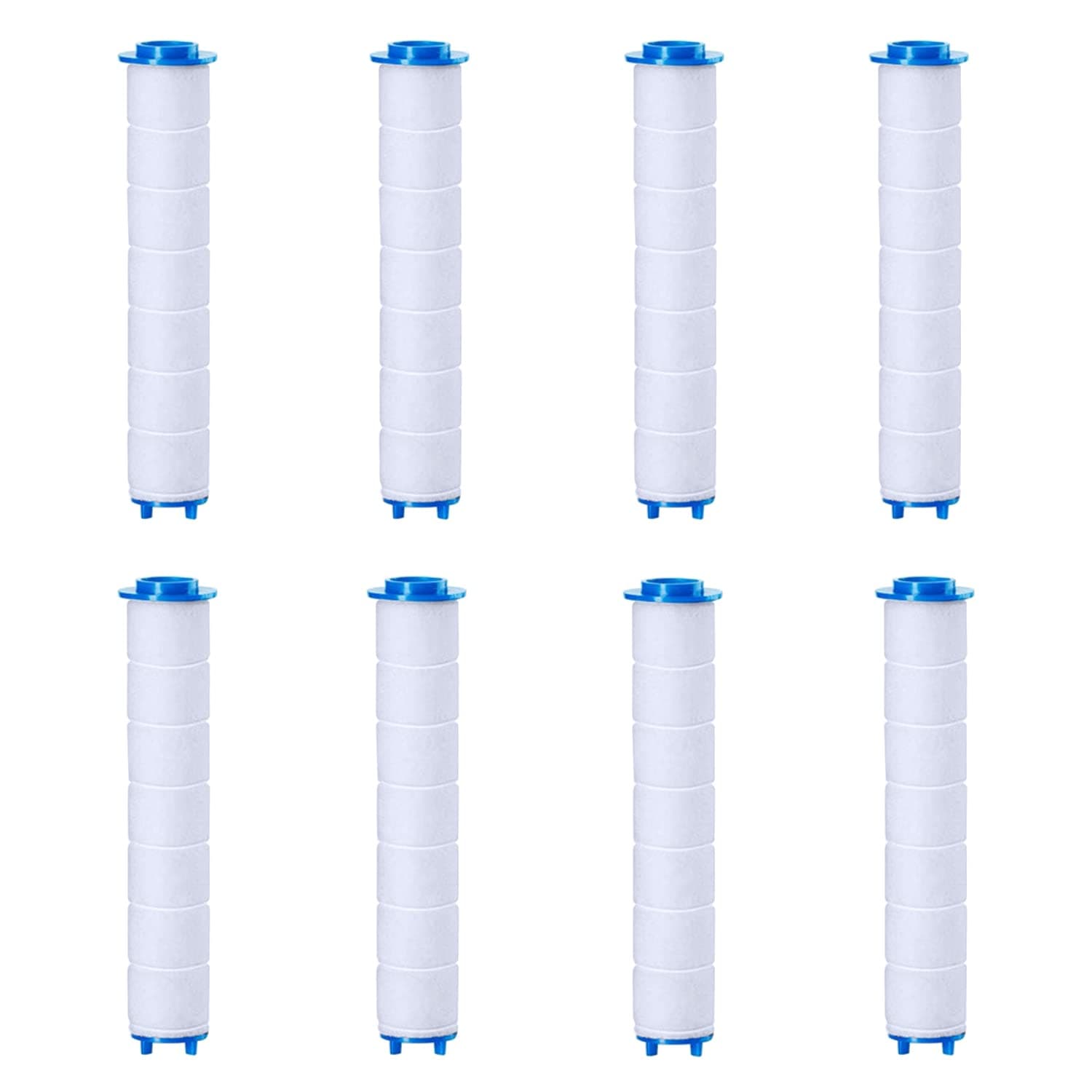 PP Cotton Filter Cartridge, 8pcs PP Cotton Filter Replacement for Detachable Filtration Shower Heads