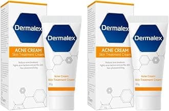 Dermalex Acne Treatment Cream – Clinically Proven to Treat Mild to Moderate Acne Symptoms – 30 g (Pack of 2)
