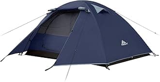 ForceattTent, 2-4 Man Tent for Camping, Easy Setup Lightweight Two Doors PU3000mm Waterproof Dome Tent, Windproof Instant Outdoor Tent Suitable for Traveling, Beach, Camping, Hiking, Mountaineering