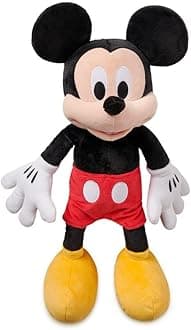 Disney Store Official Mickey Mouse Medium Soft Toy for Kids, Cuddly Character with Fuzzy Texture and Embroidered Details, Soft Tail, Disney Plushy Suitable for All Ages.