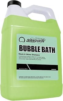 Nanoskin BUBBLE BATH Foaming Car Wash Shampoo 1 Gallon - Works with Foam Cannon, Foam Gun, Bucket Washes, Car Soap for Pressure Washer | For Car, Truck, Motorcycle, RV & More | Green Apple Scented
