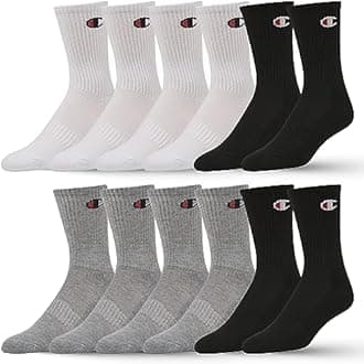 Champion Boys Socks and Girls Socks 12 Pair Crew Low Cut No Show Ankle Quarter Socks for Girls
