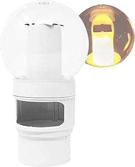 SwimlineHYDROTOOLS Chlorine Floater Dispenser For Above Ground & Inground Pools Spas | Solar Powered LED Light-Up Torch Flame Pool Decoration |Large Capacity Floating 3-Inch Chlorine Bromine Tabs