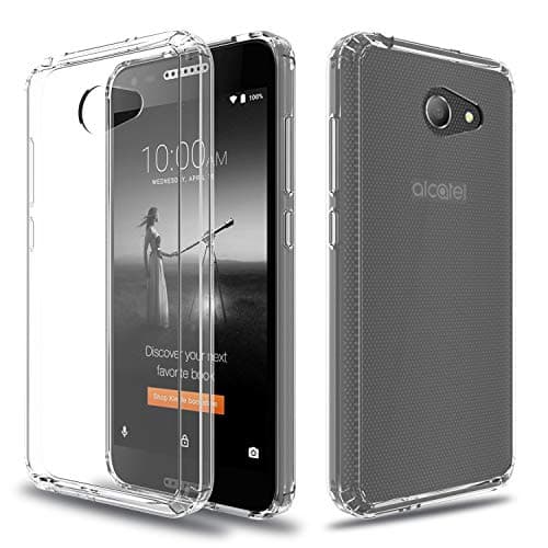 Alcatel A30 Case,Alcatel Kora Case, Alcatel Zip LTE Case,Ayoo [Drop Protection][Shock Absorption] Soft TPU+Hard PC Bumper Protective Clear Case for Alcatel A30-YK Clear