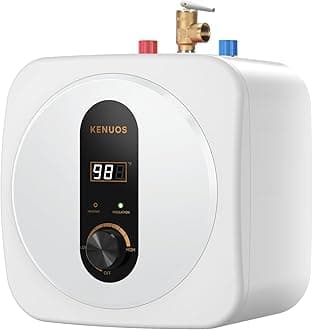 Under Sink Instant Hot Water Heater 2.5 Gallon Water Heaters Digital Display Household 120V 1500W Mini Tank,RV Small Water Heater with Pressure Release Vavle 1/2" NPT