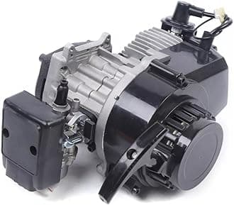 2 Stroke Engine Motor 47/49/50cc Racing Engine Motor Single Cylinder Air Cooled for Pocket Bike, Mini Dirt Bike, ATV and Scooter