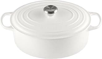 Enameled Cast Iron Signature Oval Dutch Oven, 6.75 qt., White