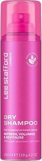 Lee Stafford Dry Shampoo | Styling - Deep Instant Hair Refresh & Retouch, Volumising Powder Spray, Absorbs Oil & Dirt between Washes for a Quick Cleanse, No RInse, for Men & Women, 200 ml