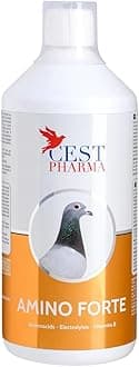 Generic Cest Pharma Amino Forte for Pigeons 1000 ml A Complementary Feed Supplement for Pigeons WHICH Contains an Optimal Mix of Amino ACIDS, CARBOHYDRATES, Electrolytes and B Vitamins.