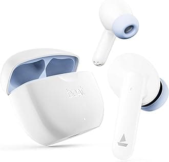 boAt Airdopes 120 TWS Earbuds with in-Ear Detection, 40 hrs Playtime Quad Mics with ENx™ Tech, ASAP™ Charge, IWP™ Tech, Beast™ Mode with 65 ms Low Latency, BTv5.3 & IPX4(Ivory White)