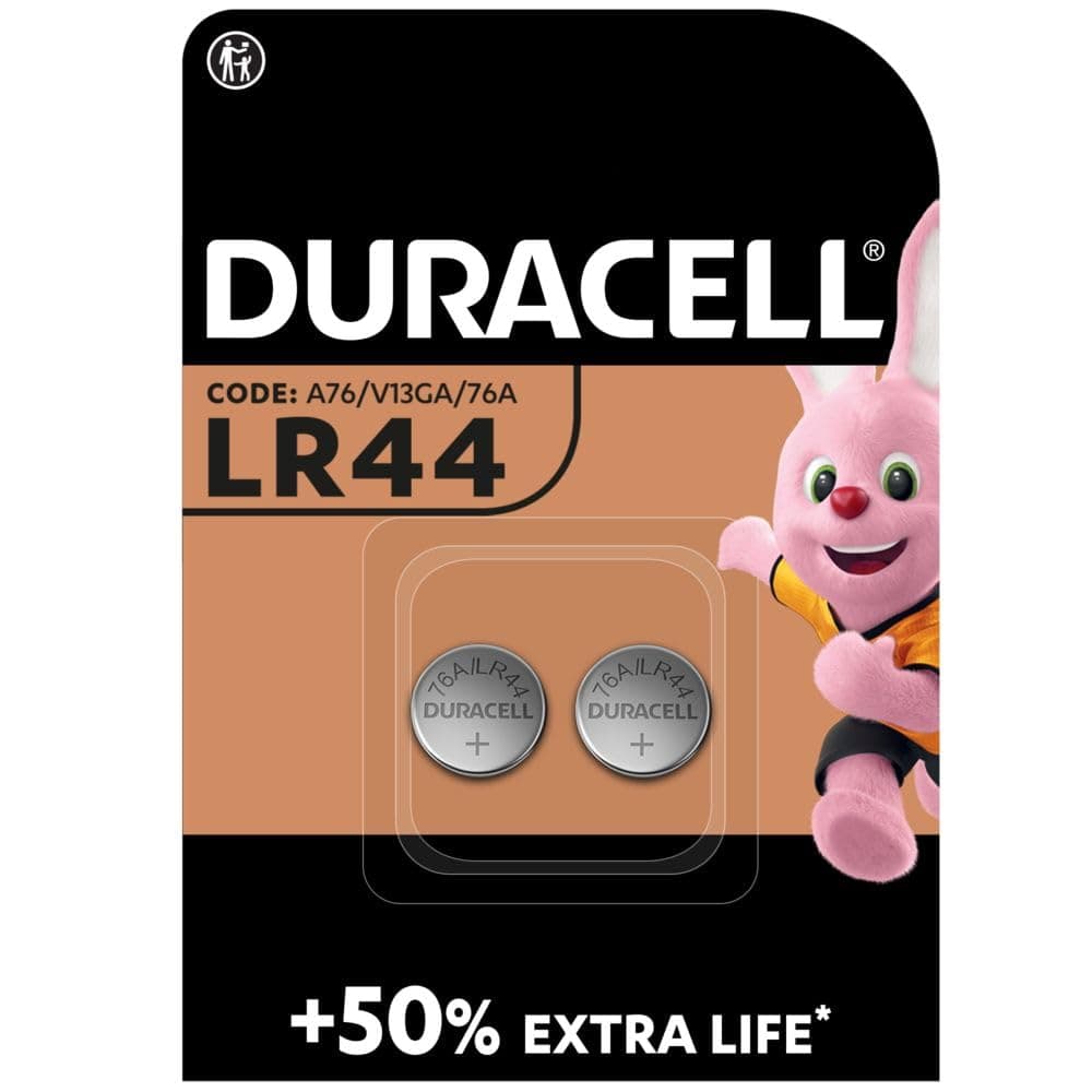 Pack 2 LR44 Alkaline Batteries