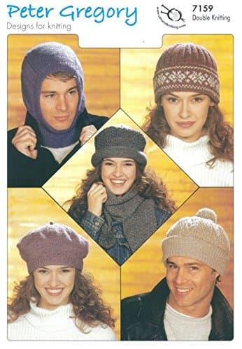 Knitting Pattern for Adult's Winterwear, Create 5 Different Designs Including: Balaclavas, Hats and Scarves. Pattern Number: 7159
