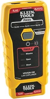 Klein Tools VDV526-100 Network LAN Cable Tester, VDV Tester, LAN Explorer with Remote
