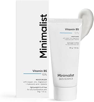 Minimalist Dehydrated Skin & Damaged Barrier Repair Moisturizer with 10% Vitamin B5 for Oily & Acne-Prone Skin | Oil-Free Hydration & Lightweight Gel Formula | Fast-Absorbing & Non-Sticky Lightweight Winter Cream For Women & Men | Fragrance-Free | 30 grams