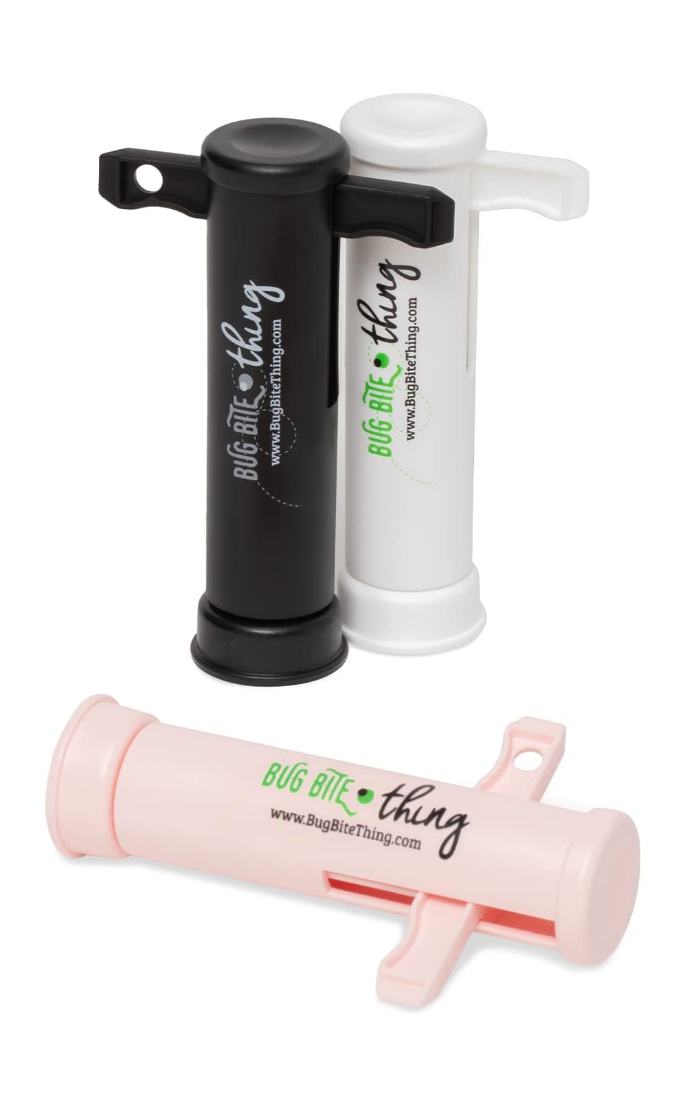BUG BITE THING Suction Tool - Bug Bites and Bee/Wasp Stings, Natural Insect Bite Relief - White, Black, Pink 3-Pack
