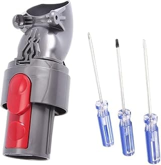 1Pcs Direct Drive Suction Head Connector for Dyson V8 V10 SV10 SV12 Vacuum Cleaner, Connector Replacement Accessories Part with 3 Screwdrivers