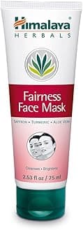Himalaya Radiant Glow Fairness Face Mask with Saffron, Turmeric and Aloe Vera for Bright and Radiant Skin 2.53 oz (75 ml)