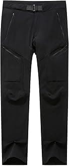 Muscularfit Mens Jogger Pants Drawstring Stretch Quick Drying Solid Hiking Pants Skinny Slacks Tapered Cycling Climbing Pant