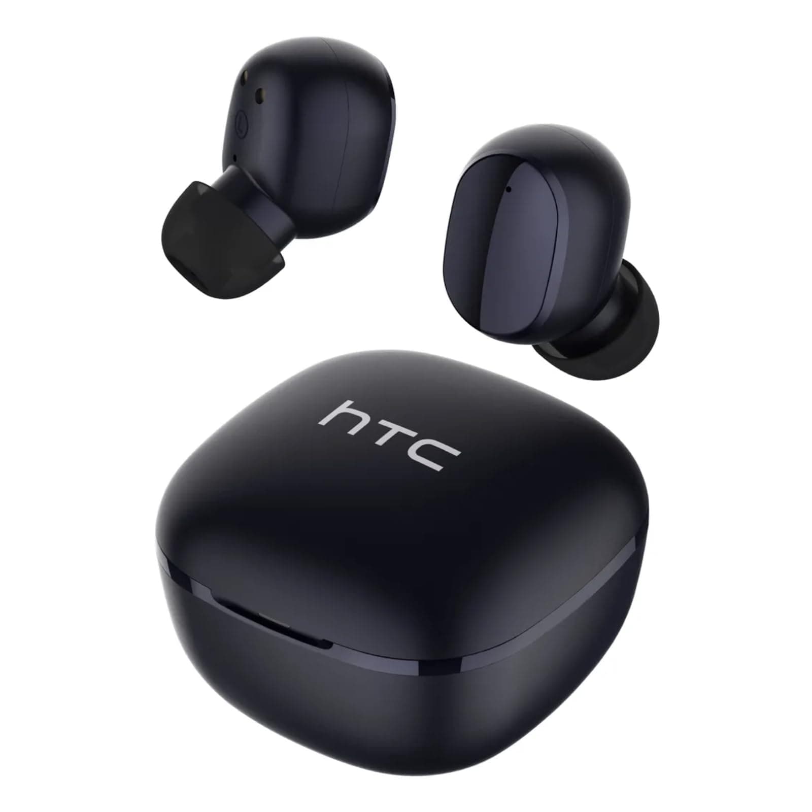 - HTC True Wireless Earbuds 6 Bluetooth 5.3 in Ear Stereo Headphones Touch Control with Built-in Microphone, Wireless Noise Cancelling Earbuds 22H Playtime with Charging Case for Android and iOS- Black