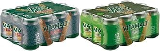 Classic, Non-Alcoholic Malt Drink, 11.2 Oz Can (Pack of 12) + Vitamalt Ginger, Non-Alcoholic Malt Drink, 11.2 Oz Can (Pack of 12)