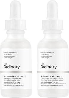Hyaluronic Acid with 2% + B5 (30ml) and The Ordinary Niacinamide 10% + Zinc 1% (30ml) Bundle Face Care Set