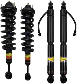 Air Suspension Shock Strut 4pcs Front&Rear Shock Absorber Assy Kit For Toyota For Land Cruiser For Prado 120 2002-2009 48510-69195 48530-69185