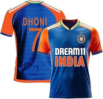 GenericInd T20 Cricket Jersey 2024 Virat Kohli_Dhoni,Rohit,Hardik,Rishabh,Rahul,Surya,Gill (Men,Kids,Boys)