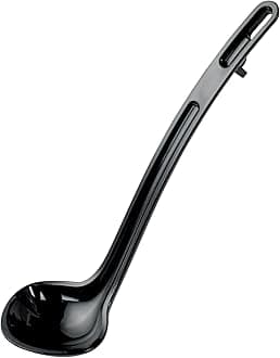 Winco One Piece Dual Spout Plastic Ladle, 3/4 Ounce, 8.5", Red Tail