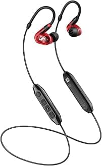 IE 100 PRO Wireless In-Ear Monitoring Earphones | Red | 10hr Battery Life | Detachable Cable | Ideal for Live Performances, Studio Monitoring, DJ Sets & Daily Listening