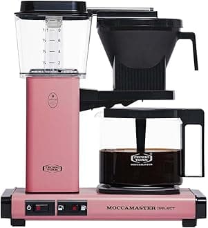 Moccamaster KBG Select, Coffee Makers, Filter Coffee, Pink, UK Plug, 1.25 Liters