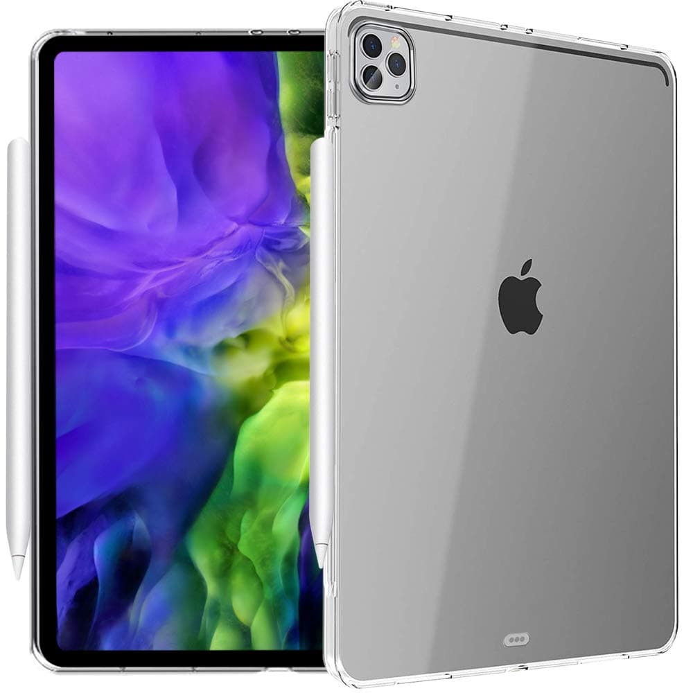 HBorna Clear Case for iPad Pro 11 2020 & 2018, Soft TPU Back Cover, Apple Pencil Wireless Charging Supporting Transparent Slim-fit Shell Case for iPad Pro 11''