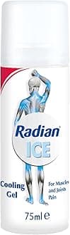 Radian Ice Roll-On Cooling Gel , 75ml, For Acute & Sudden Muscle Pain, Easy Mess-Free Application, Contains Menthol, Recover Injured Muscles, All Natural Ingredients, Free from Preservatives