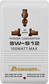 110v to 220v Converter 100W Power Converter Step Up Transformer AC110V/120V to 220V/240V Step-Up&Down Voltage Converter Travel Adapter Transformer