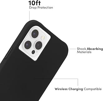 Case-Mate - PROTECTION PACK - iPhone Lizze TOUGH Black Case & Screen Protector