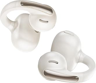 Bowie MC1 Open Ear Clip-On Earbuds, Adaptive Comfort with Anti-Drop Design, Impactful Sound with Adaptive Bass Boost, Adaptive Noise Cancelling Calls, IP57 Waterproof, 40H Playtime, Lightweight