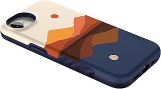 Casely iPhone 16e Case | Opposites Attract | Day & Night Mountains | Compatible with MagSafe | Bold Protective Design