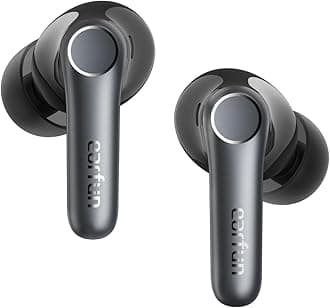 Air Pro 4 Adaptive Hybrid Noise Canceling Wireless Earbuds, Qualcomm Snapdragon Sound, aptX™ Lossless, 6 Mics AI CVC 8.0 Call, LDAC Hi-Res Audio, 52H Playtime, Bluetooth 5.4,Deep Black