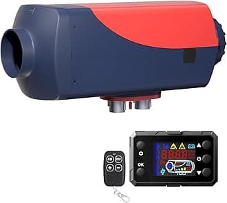 8KW Diesel Heater, 12V Diesel Air Heater with Remote Control and LCD Monitor, Harking bunk heater Automatic Adjustment, Support Heater 10L Fuel Tank for Car, Truck, Garage,Boat, RV,Trailer