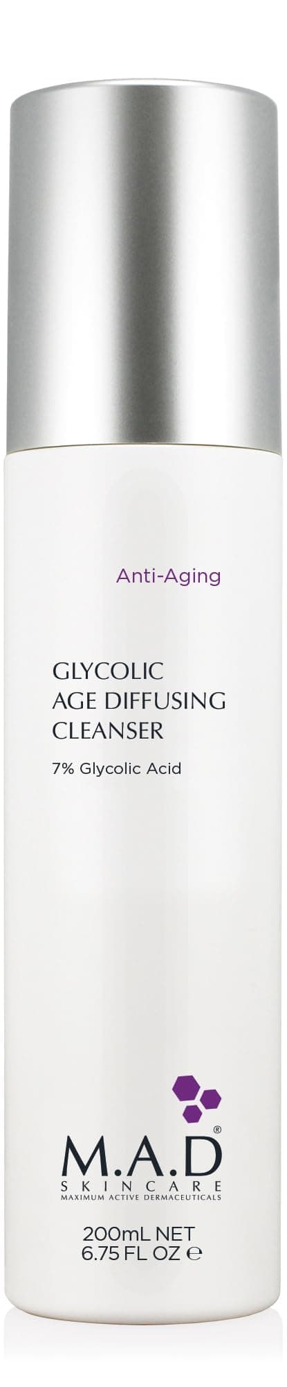 M.A.D Skincare Anti-Ageing Glycolic Age Diffusing Cleanser 200ml