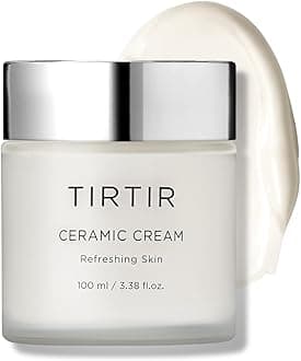 TIRTIR Natural Ceramide Cream | Deep moisturizer for Glass Skin, Polyglutamic acid, Centella Asiatica Extract, Skin barrier, Lightweight, Mild, Nature derived ingredients, Dry skin, Korean skincare