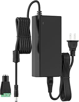 BTF-LIGHTING 12V 8.5A 102W Power Supply Adapter ETL Listed 100-240V AC to 12V DC Converter Class 2 Power Supply, 5.5x2.1mm Jack for for Low Voltage LED Strip Lights, CCTV, Router, Electronics