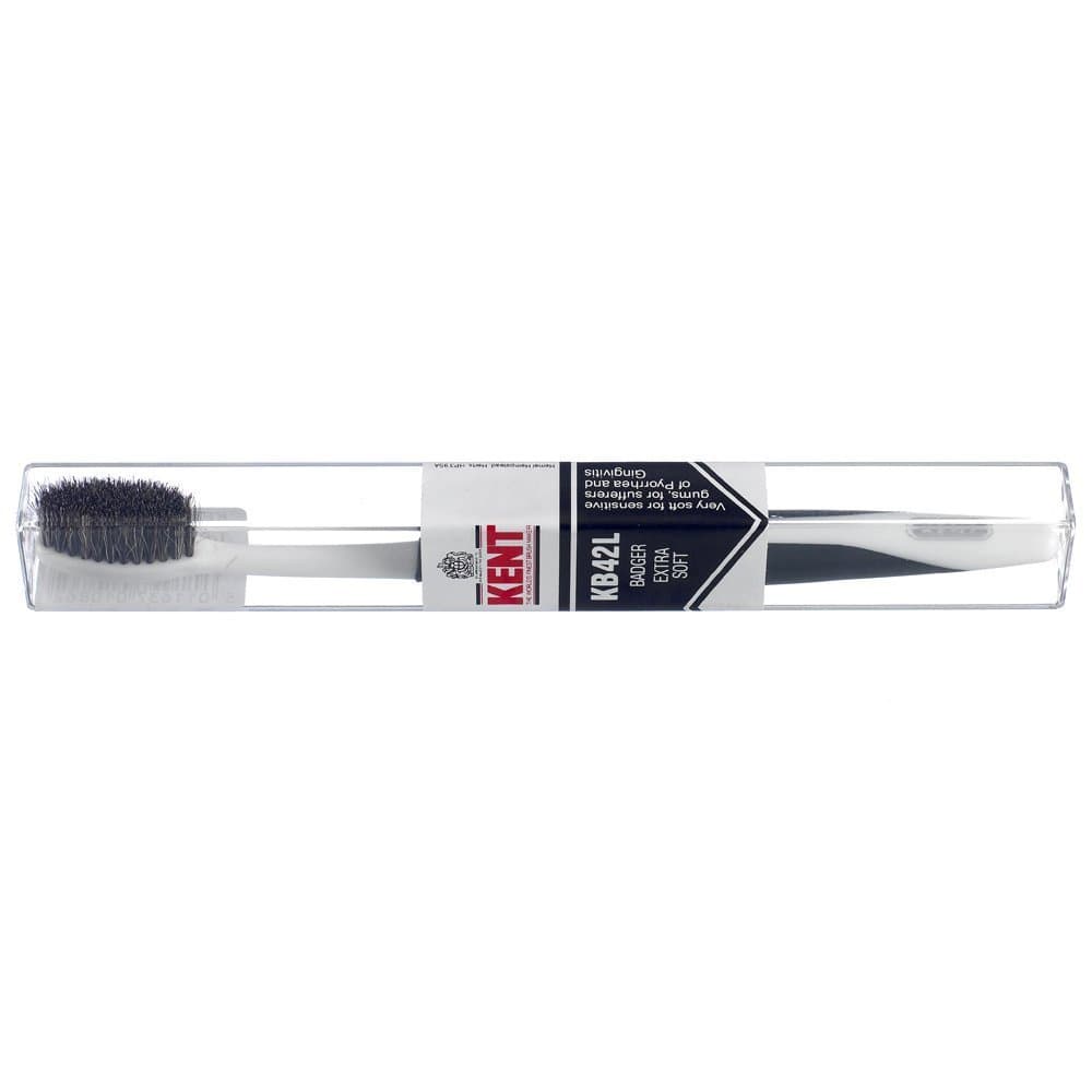 Kent Badger Bristle Toothbrush for Sensitive Gums (extra soft)
