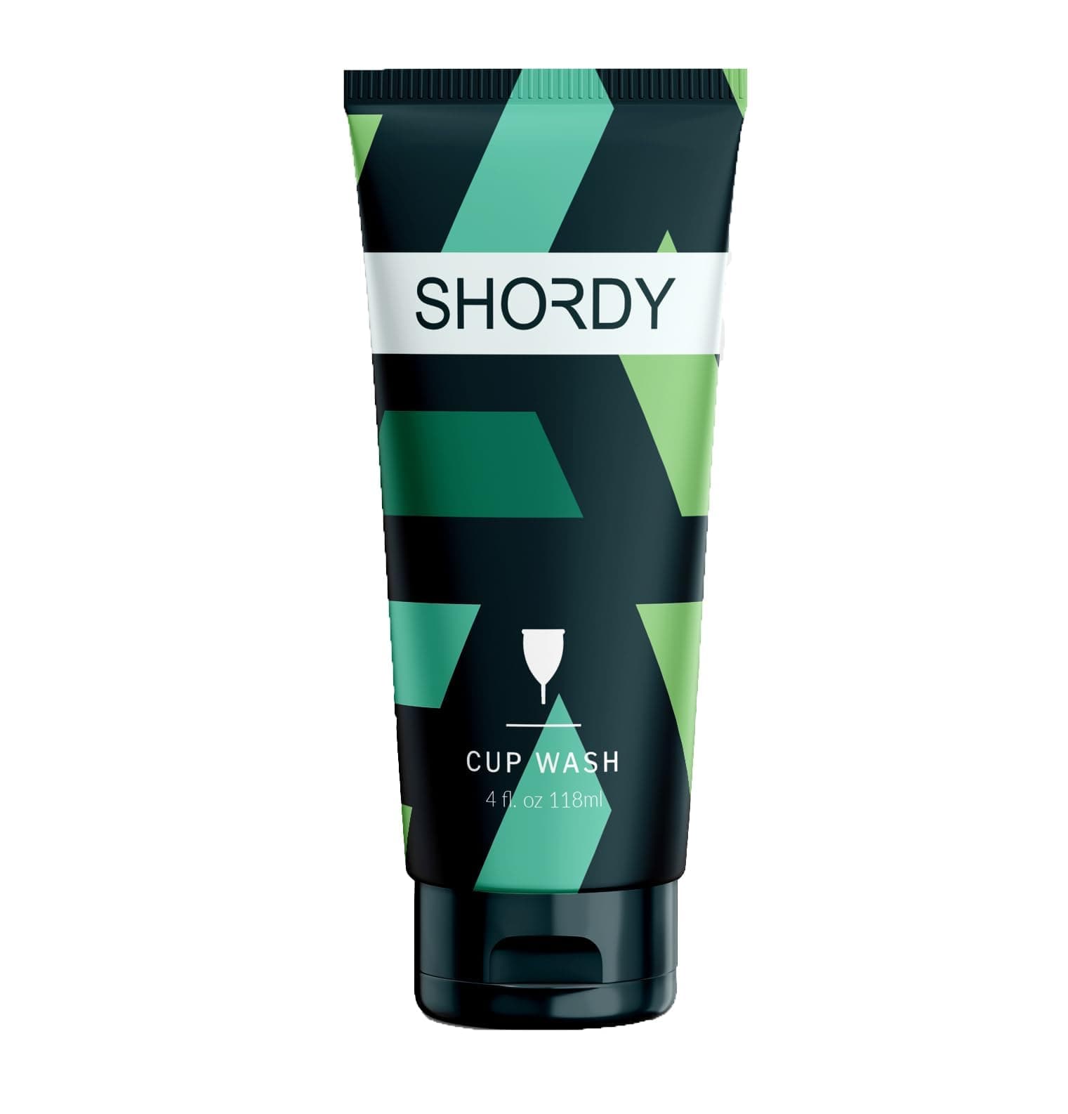 SHORDY Menstrual Cup Cleaner – Organic, pH-Balanced Feminine Cup Wash Unscented – Natural, Safe Period Cup Soap for Silicone Cups and Discs 100% Plant-Based Cleansing Wash for Period Care (4 oz) 118ml