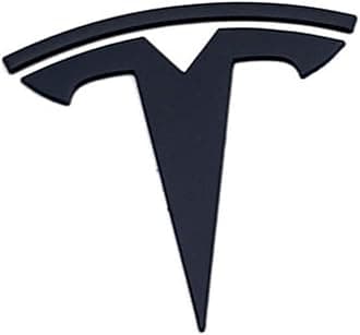 Metal Raised T Logo Frunk Front Emblem Decal Matte Black with 3M Adhesive for Tesla Model 3 Model Y Highland Juniper (T Logo Only)