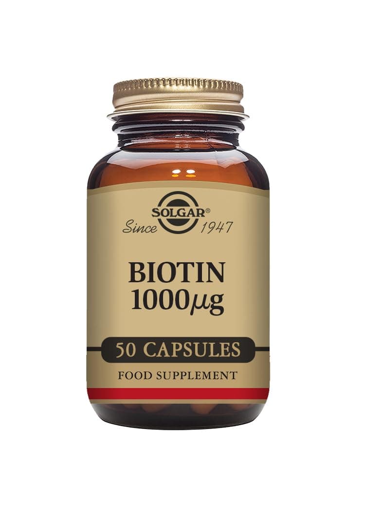 Solgar Biotin 1000 Mcg, 50 Vegetable Capsules
