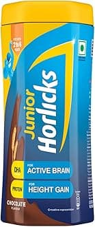 Junior Horlicks Chocolate Nutrition Drink 500g, Nutrition for Toddlers & Young kids (2-6 years) for Supporting Growth