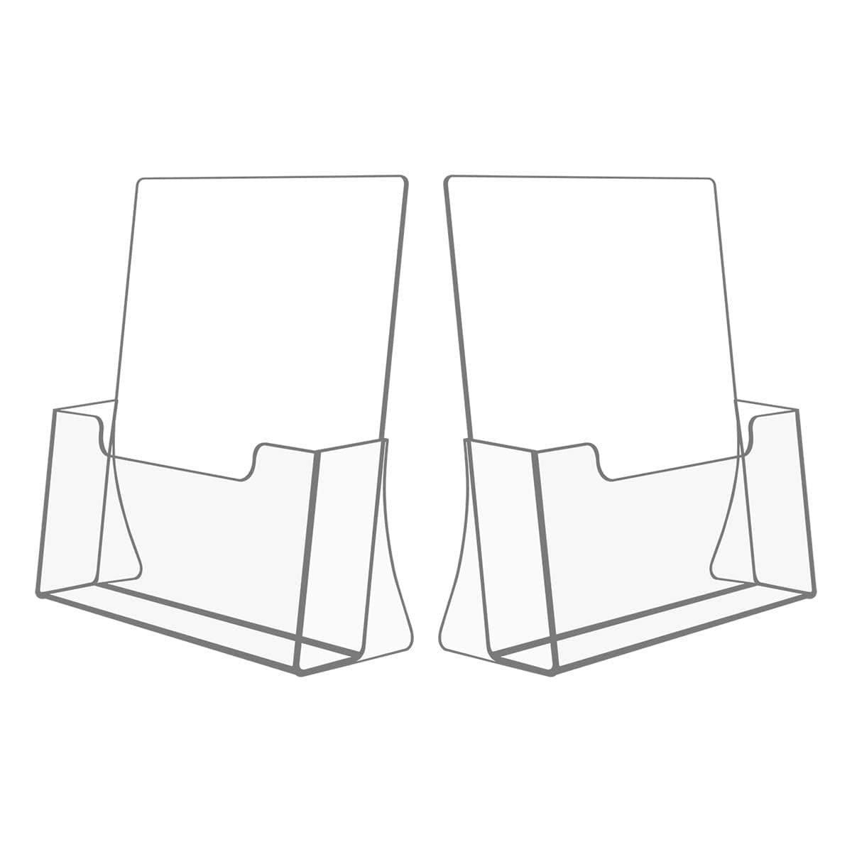 Acrylic Brochure Holder 8.5 in