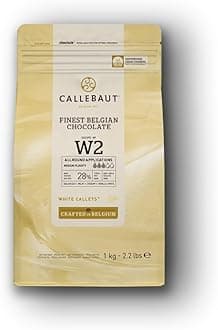 Callebaut W2 Finest Belgian White Chocolate Couverture Callets 28.0% Cocoa 1kg