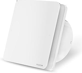 Polycab Freshly Prime BLDC 150mm Energy Efficient Exhaust fan for Kitchen, Bathroom | Noiseless, Sleek Design Easy to Clean | High Speed, Powerful Motor, 100% Copper Winding, 2 Year Warranty【White】